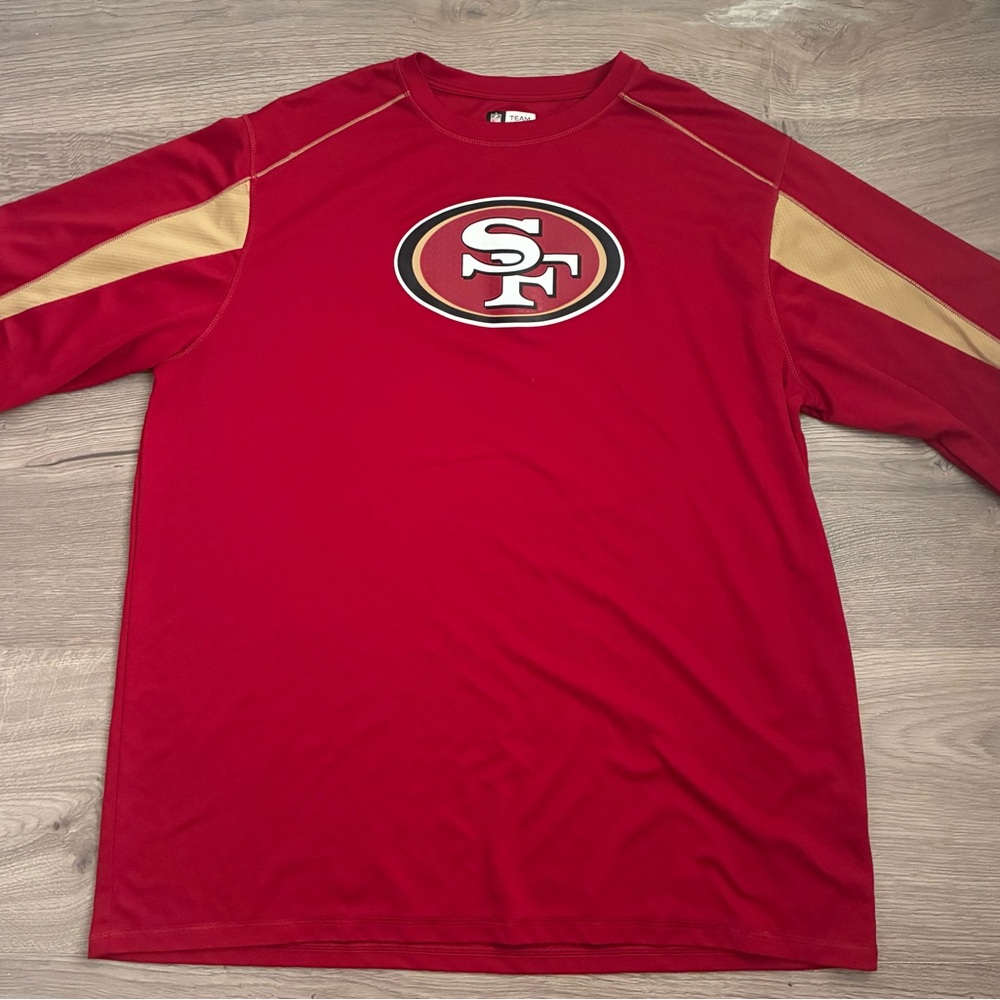 NFL Red and Gold Long Sleeve Shirt